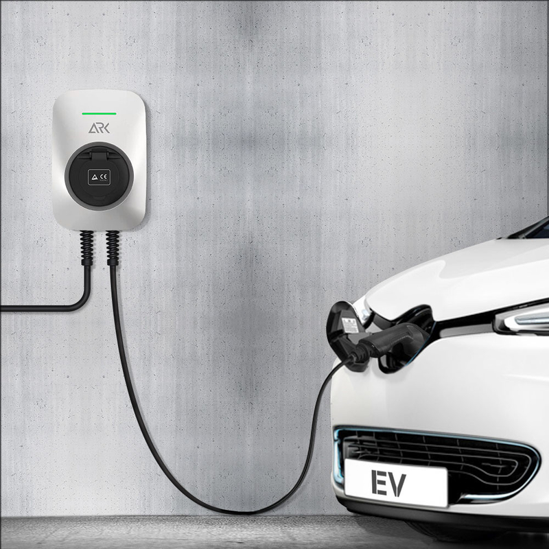 Home Wall Mounted EV Car Charging Pile Type 2 32A 7kw Ev Charger Box