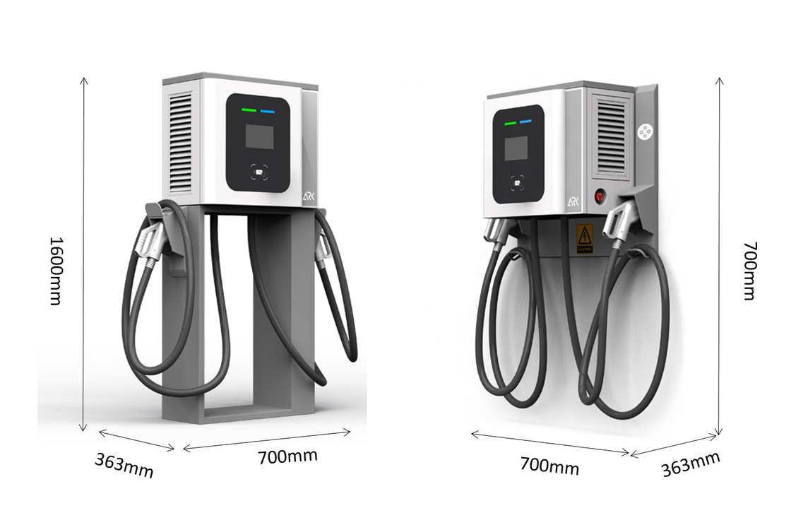 ARKDC 40kw Ev Wall Charger Fast Charging Station With OCPP RFID And CCS2 Connectors